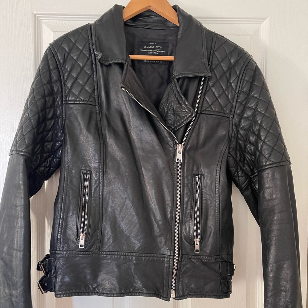 All Saint Walker leather jacket.